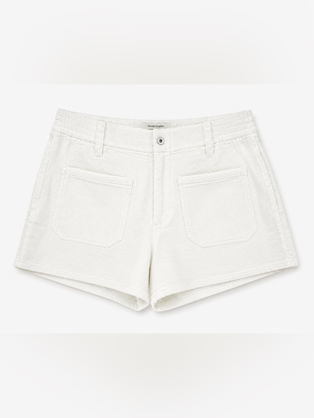 Favorite Daughter White Textured Shorts | Size Medium - Picture 2 of 8